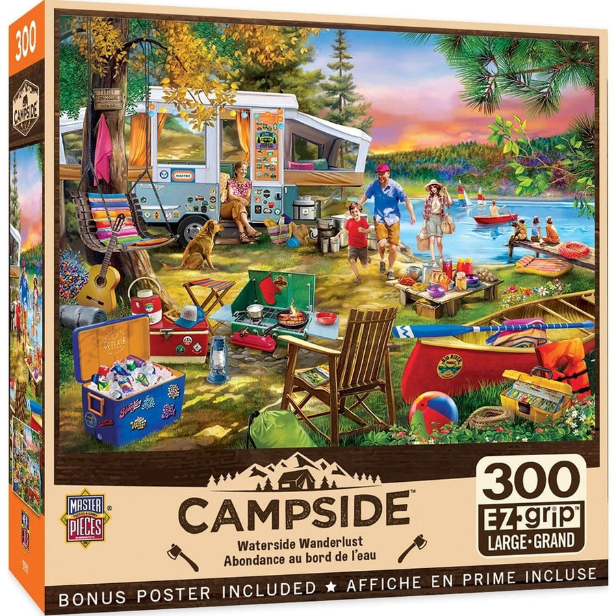 Campside - Waterslide Wanderlust 300 Piece EZ Grip Jigsaw Puzzle Image 1