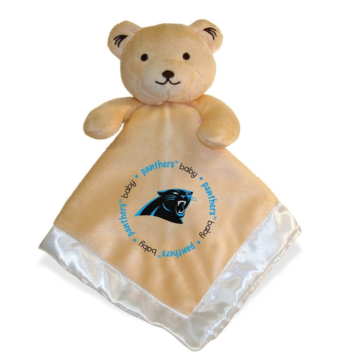 Carolina Panthers Security Bear Tan Soft Plush Kids Toy 14in Embroidered Logo Image 1