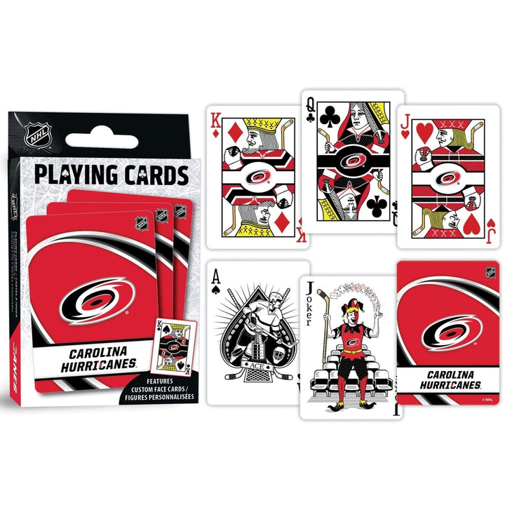 Carolina Hurricanes Playing Cards 54 Card Deck NHL Team Logo Officially Licensed Image 3