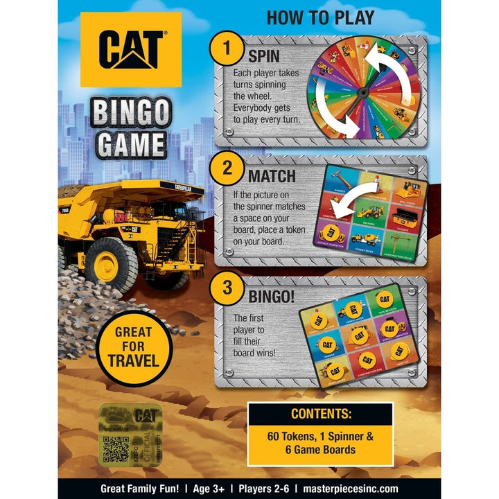 CAT - Caterpillar Bingo Game Image 3