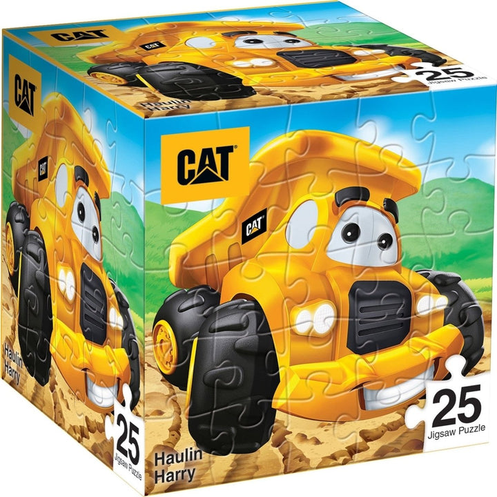 Caterpillar Haulin Harry 25 Piece Jigsaw Puzzle Colorful Construction Fun Kids Image 1