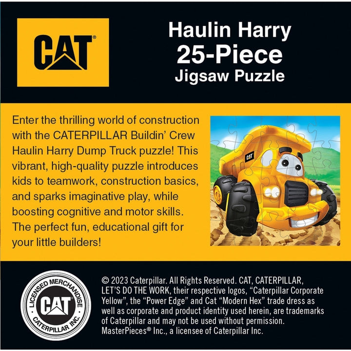 Caterpillar Haulin Harry 25 Piece Jigsaw Puzzle Colorful Construction Fun Kids Image 3