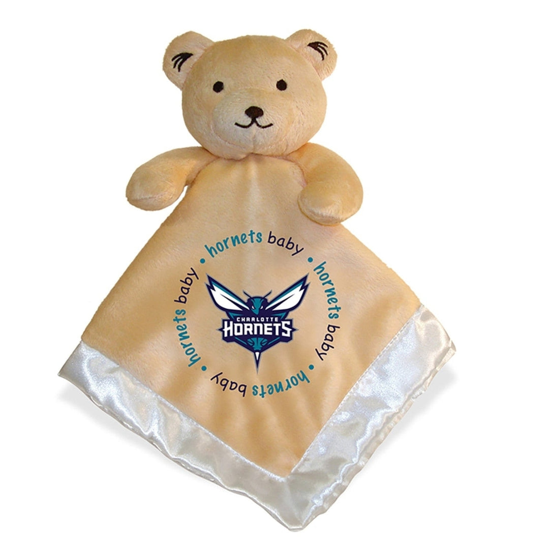 Charlotte Hornets Security Bear Tan Plush 14in Team Logo Soft Toy Image 1