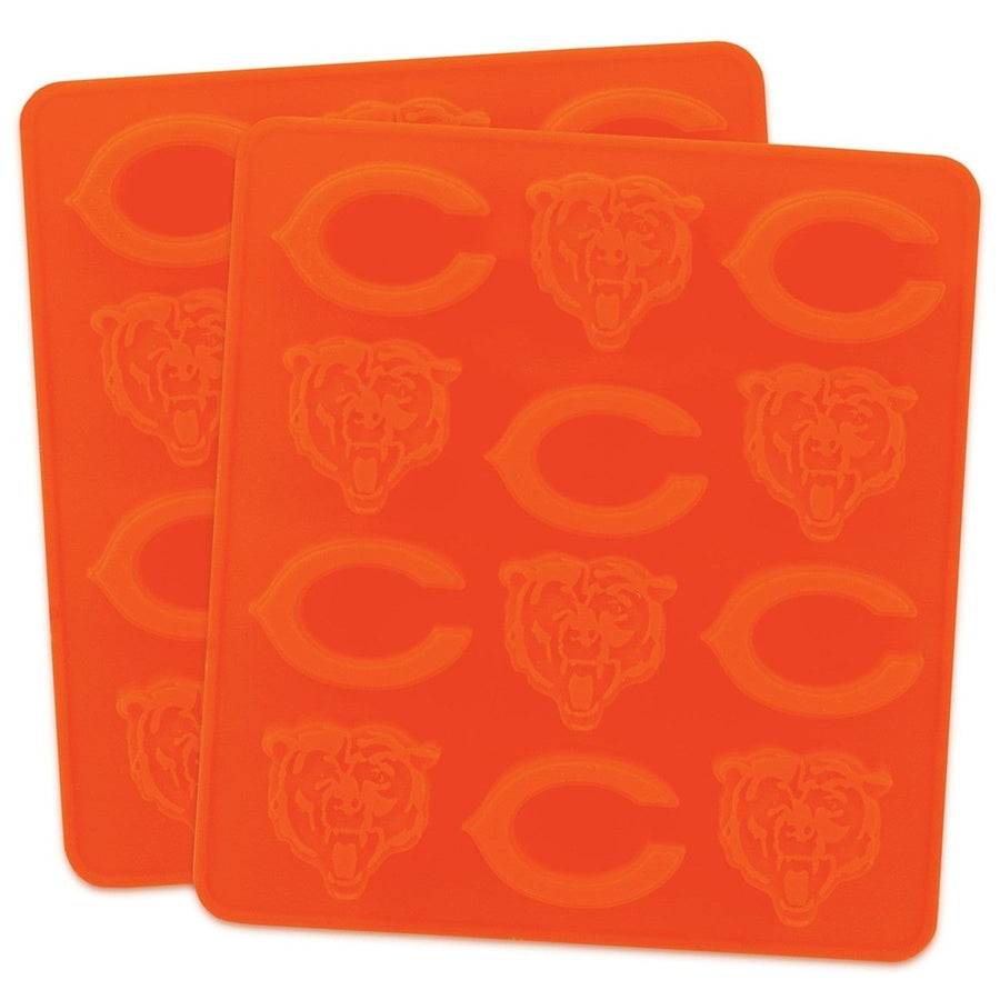 Chicago Bears Silicone Ice Cube Tray Food-Grade Candy Mold Team Color Freeze Image 1