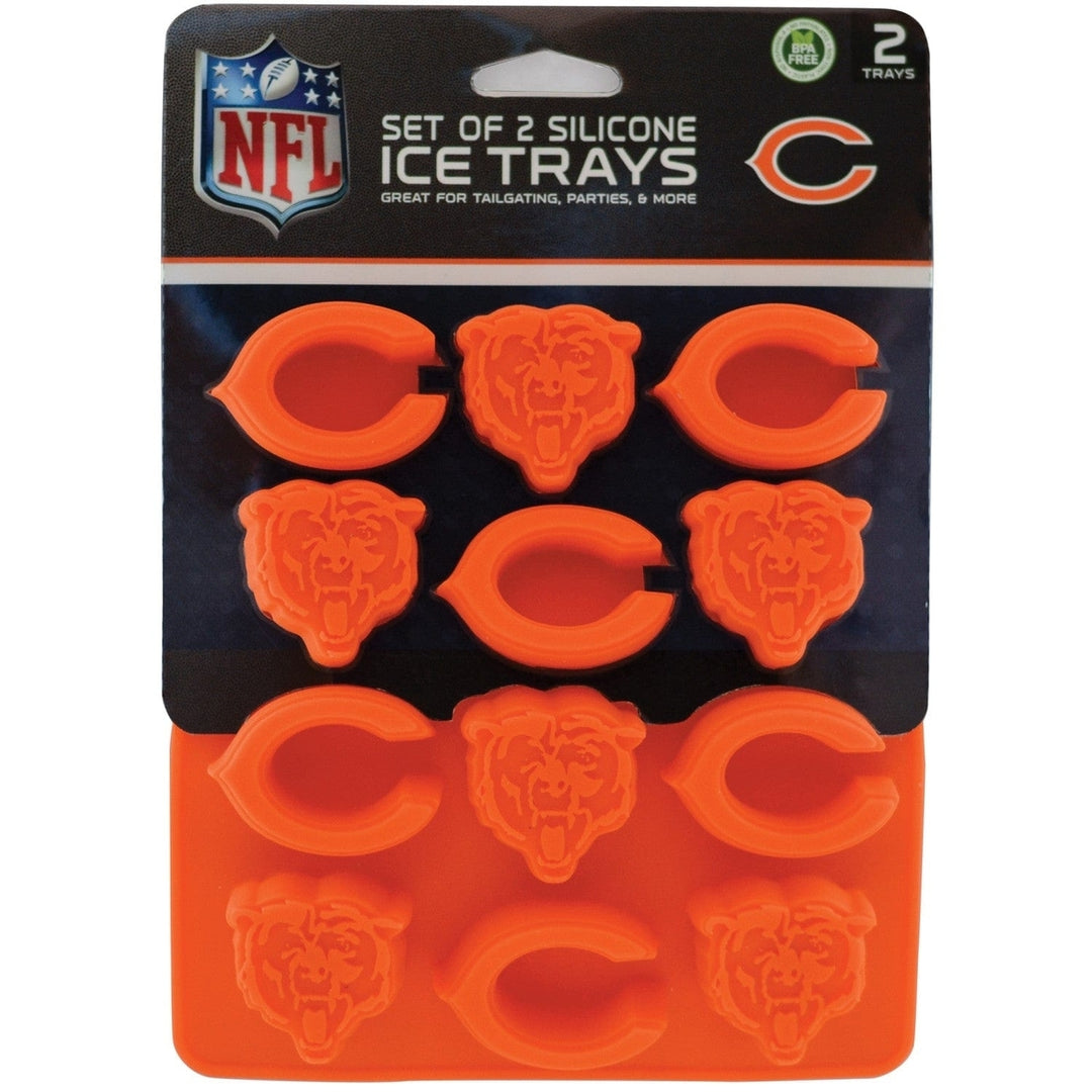 Chicago Bears Silicone Ice Cube Tray Food-Grade Candy Mold Team Color Freeze Image 2