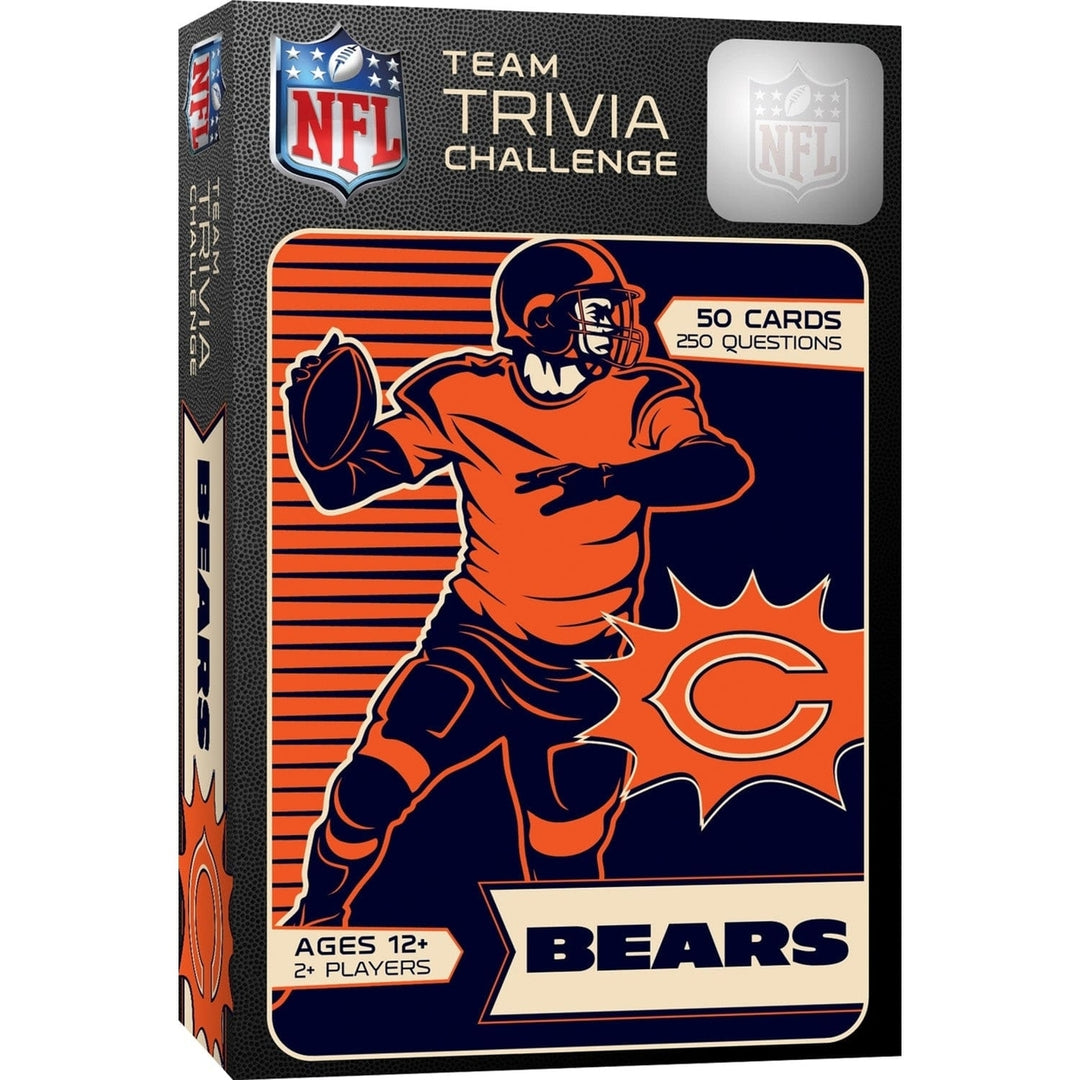 Chicago Bears Trivia Challenge Game 50 Cards 250 Questions Age 12 and Up Image 1