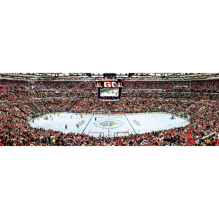 Chicago Blackhawks 1000 Piece Puzzle Panoramic Jigsaw 13x39 Recycled Material Image 2