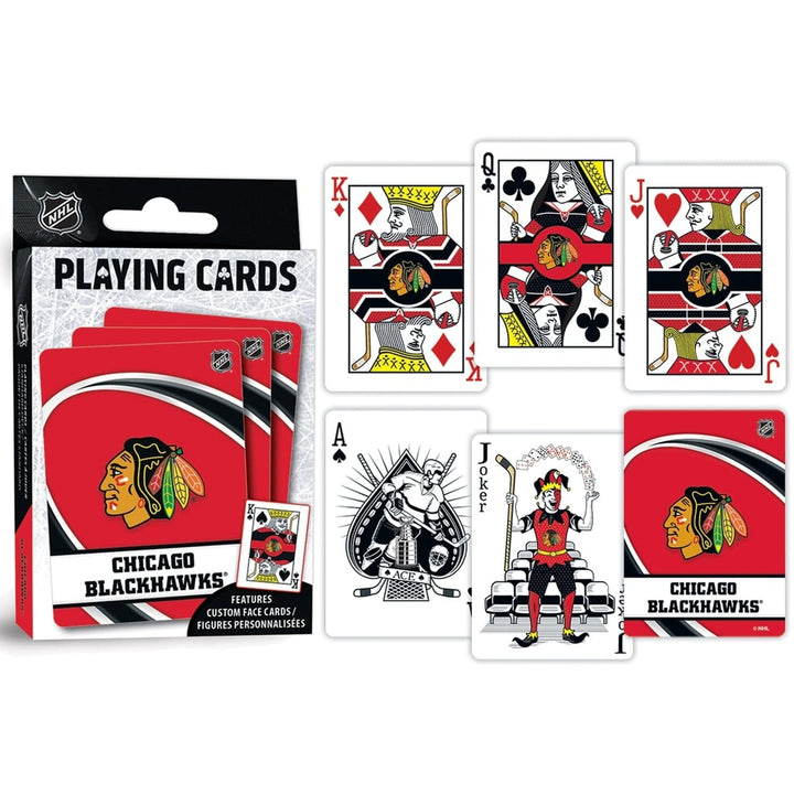 Chicago Blackhawks Playing Cards 54 Card Deck Officially Licensed NHL Team Cards Image 3