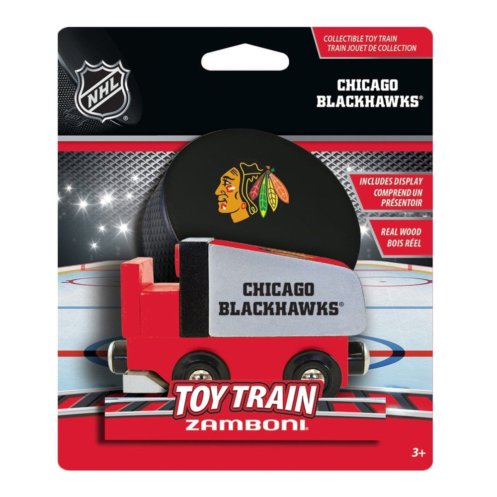 Chicago Blackhawks Toy Zamboni Train Engine Image 2