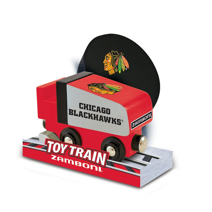 Chicago Blackhawks Toy Zamboni Train Engine Image 3