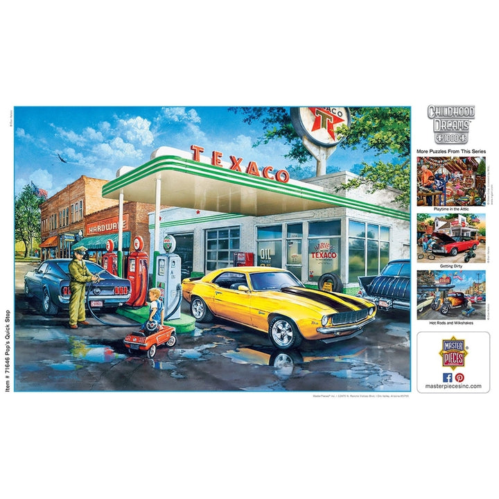 MasterPieces Childhood Dreams Pops Quick Stop 1000 Piece Jigsaw Puzzle 19.25"x26.75" Image 4