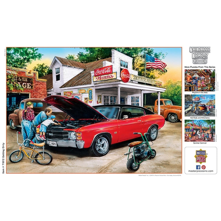 Masterpieces 1000 Piece Jigsaw Puzzle Getting Dirty Childhood Dreams Green Eco-Friendly Image 4