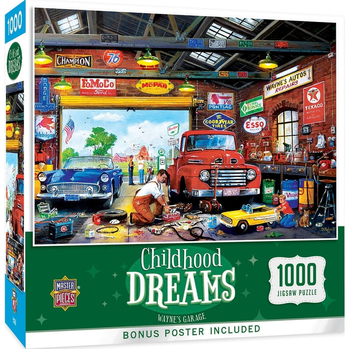 Childhood Dreams - Waynes Garage 1000 Piece Jigsaw Puzzle Image 1