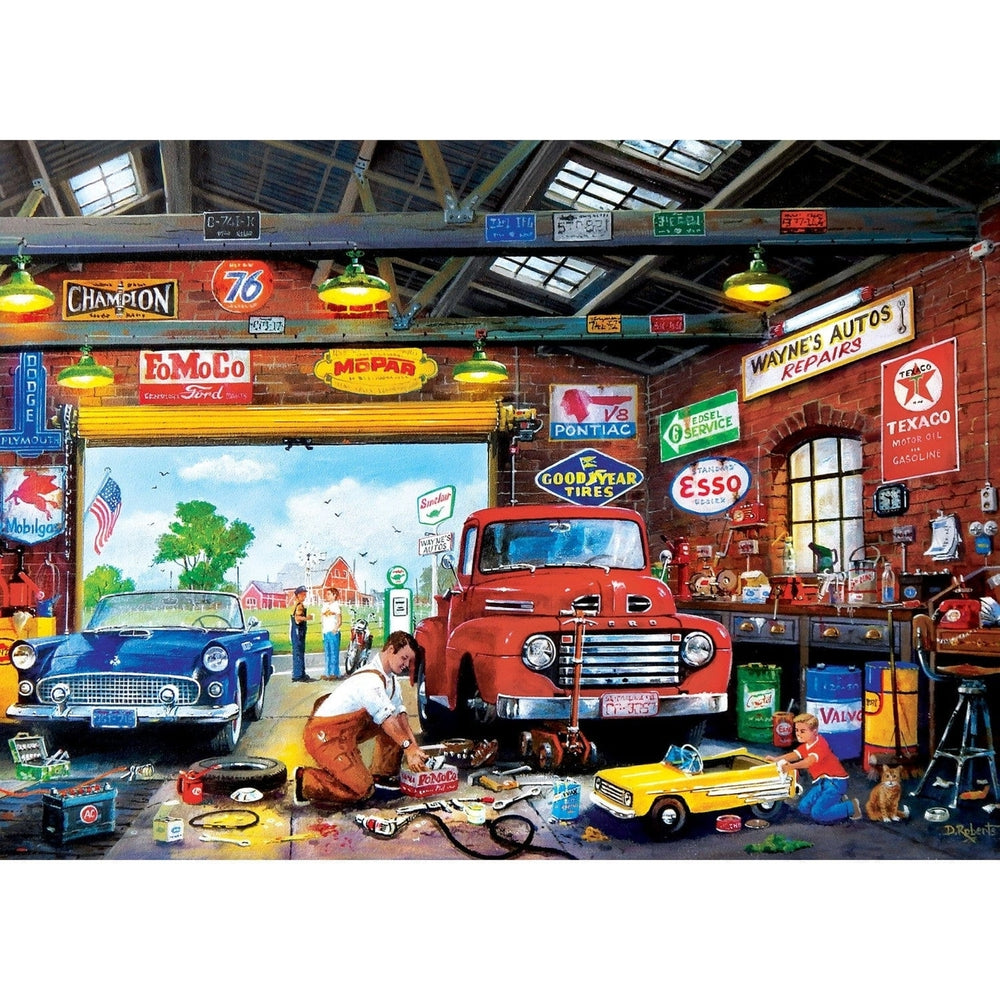 Childhood Dreams - Waynes Garage 1000 Piece Jigsaw Puzzle Image 2