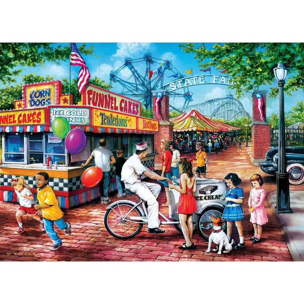 MasterPieces 1000 Piece Jigsaw Puzzle Childhood Dreams Summer Carnival 19.25x26.75 Image 2