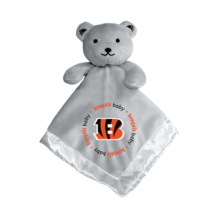 Cincinnati Bengals Security Bear Gray Soft Plush 14in Baby Comfort Toy Image 1