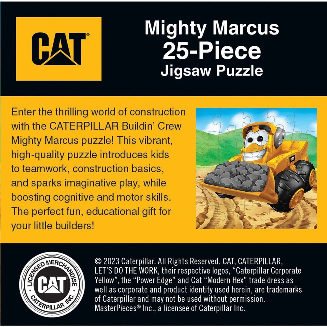 Caterpillar Mighty Marcus 25 Piece Jigsaw Puzzle Colorful Construction Toy Image 3