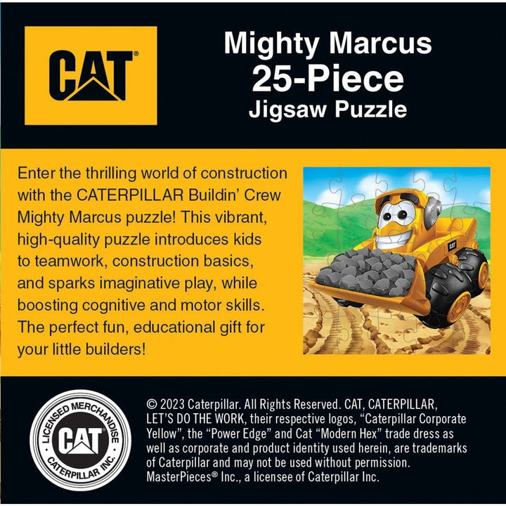 Caterpillar Mighty Marcus 25 Piece Jigsaw Puzzle Colorful Construction Toy Image 3