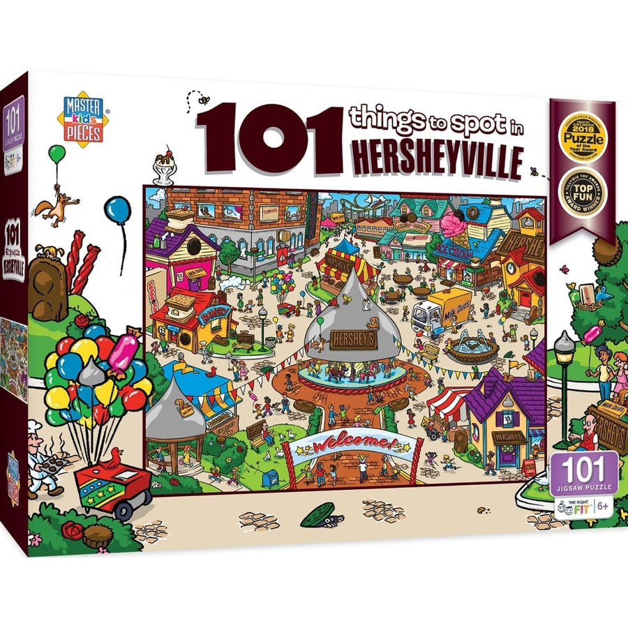 101 Things to Spot in Hersheyville Jigsaw Puzzle 101 Pieces 19x14 inches Image 1