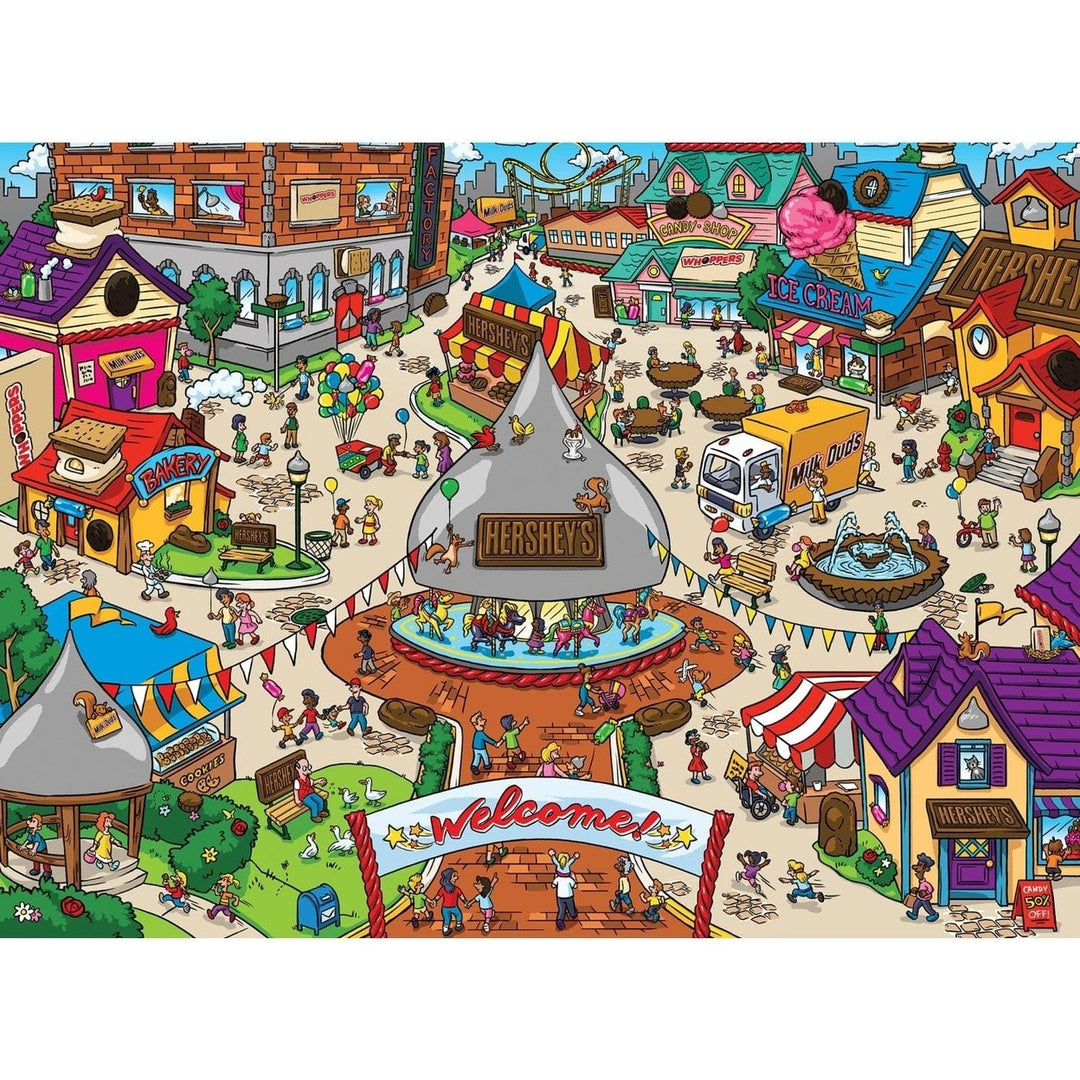 101 Things to Spot in Hersheyville Jigsaw Puzzle 101 Pieces 19x14 inches Image 2