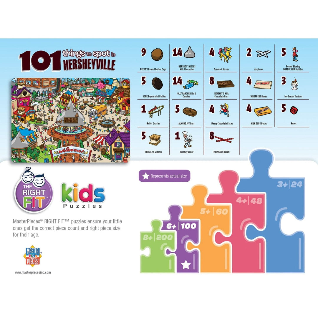 101 Things to Spot in Hersheyville Jigsaw Puzzle 101 Pieces 19x14 inches Image 3