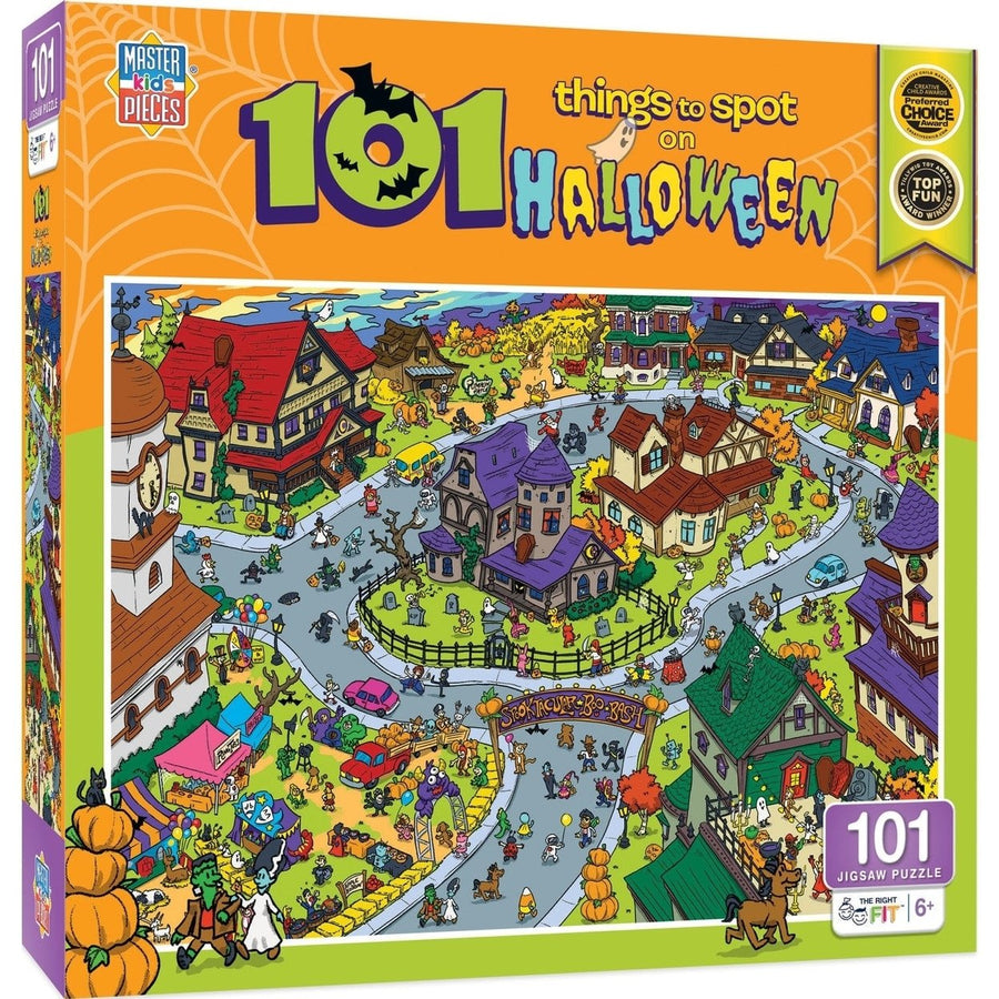 101 Things to Spot Halloween Puzzle 101 Pieces 19x14 inches Suitable for Ages 6+ Image 1