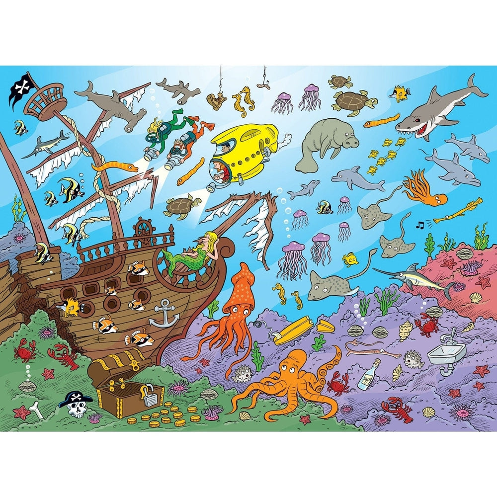 101 Things to Spot Underwater Puzzle 101 Pieces 19x14 inches For Ages 6 Plus Image 2