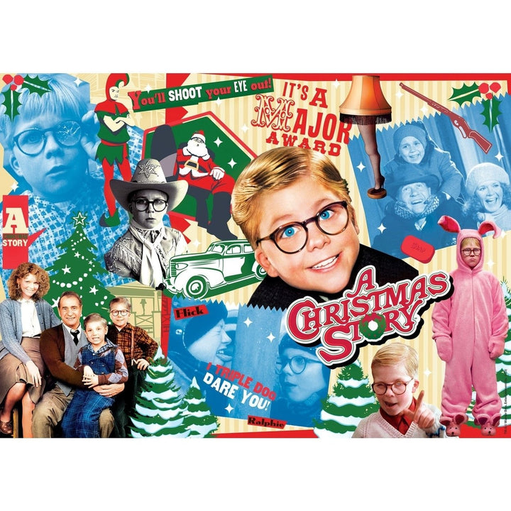 A Christmas Story 500 Piece Jigsaw Puzzle Family Fun Holiday Movie Scenes Image 2