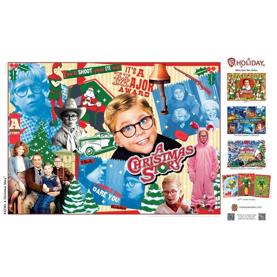 A Christmas Story 500 Piece Jigsaw Puzzle Family Fun Holiday Movie Scenes Image 4