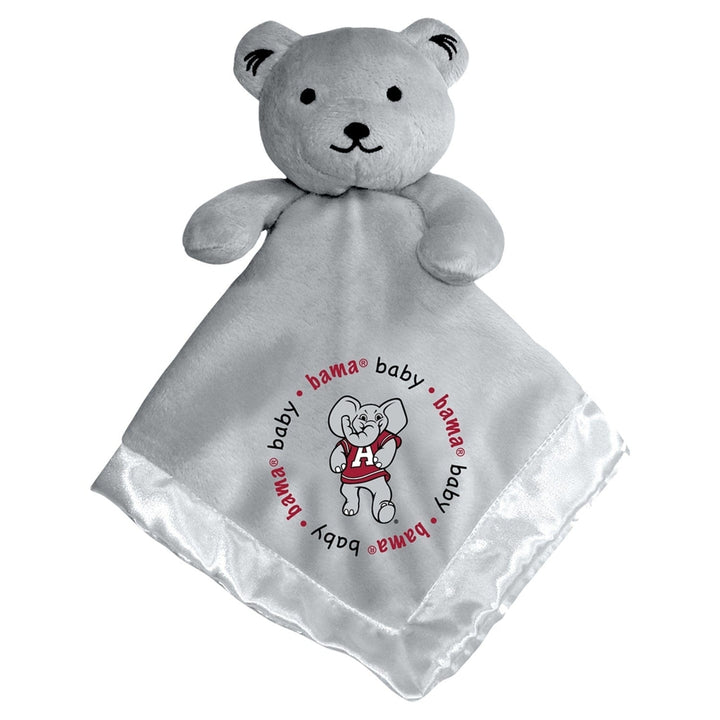 Alabama Crimson Tide Security Bear Gray Plush Baby Comfort Toy 14x14 inches Image 1