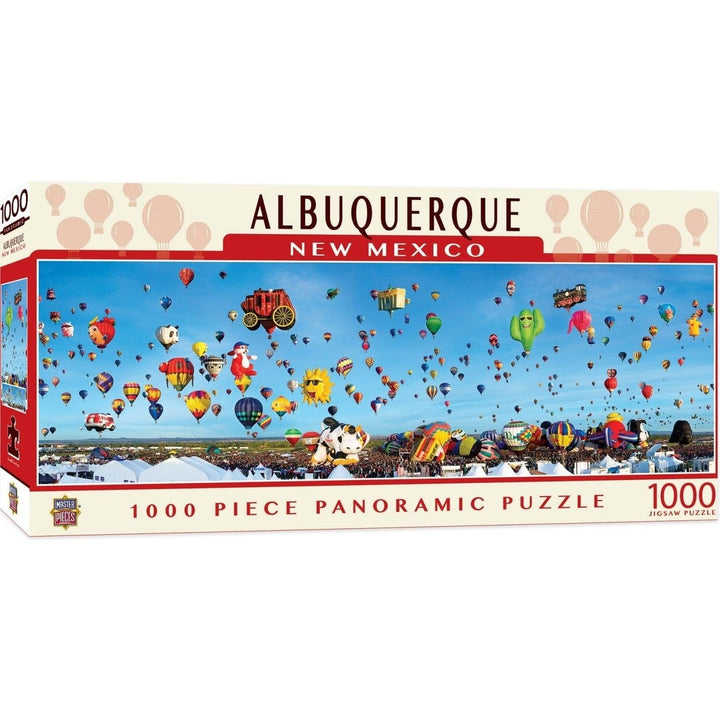 American Vista Albuquerque Mexico 1000 Piece Panoramic Jigsaw Puzzle Image 1