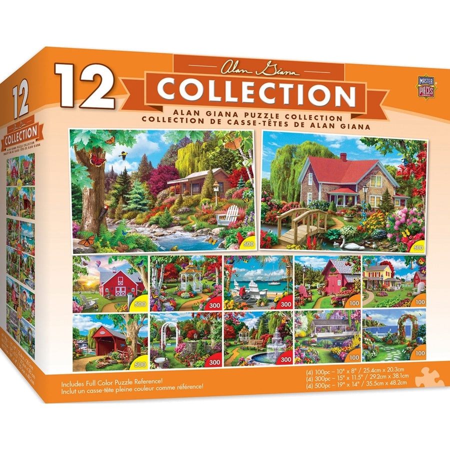 Alan Giana Jigsaw Puzzle Collection 12 Pack with 100 300 500 Piece Options Image 1