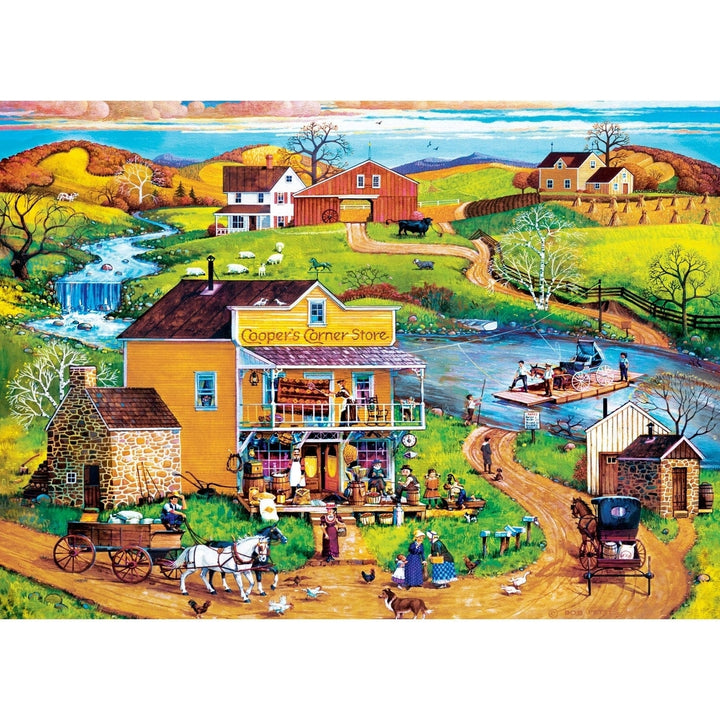 Americana - Coopers Corner 500 Piece EZ Grip Jigsaw Puzzle Image 2