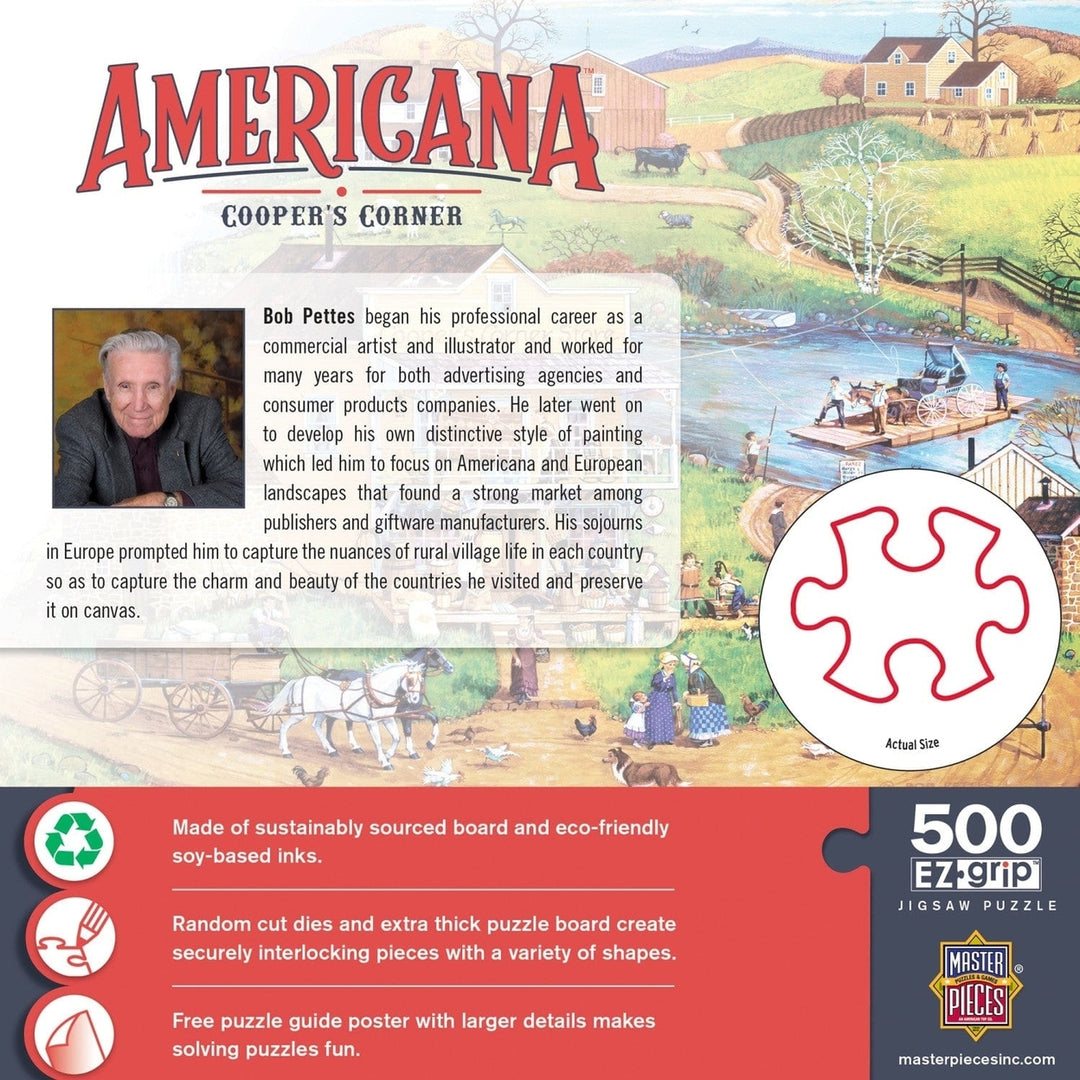 Americana - Coopers Corner 500 Piece EZ Grip Jigsaw Puzzle Image 3