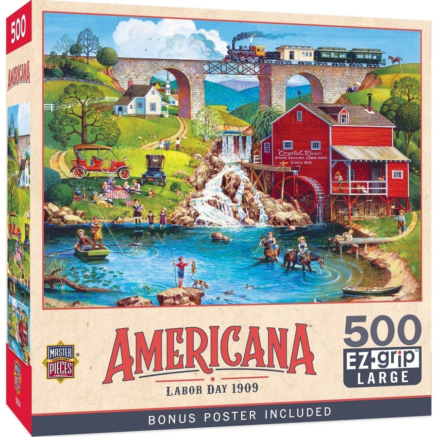 Americana - Labor Day 1909 500 Piece EZ Grip Jigsaw Puzzle Image 1