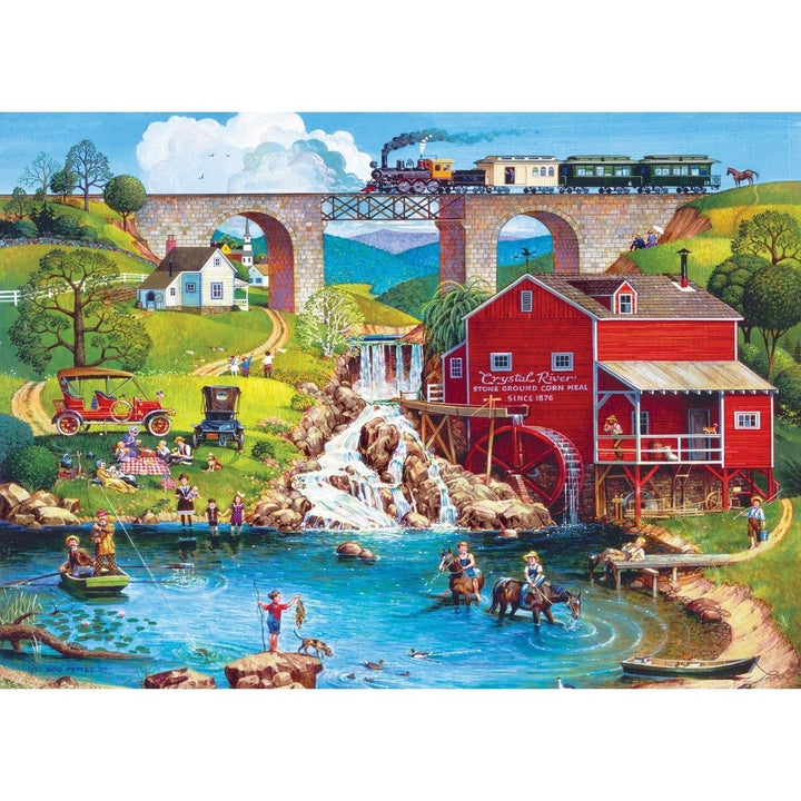 Americana - Labor Day 1909 500 Piece EZ Grip Jigsaw Puzzle Image 2