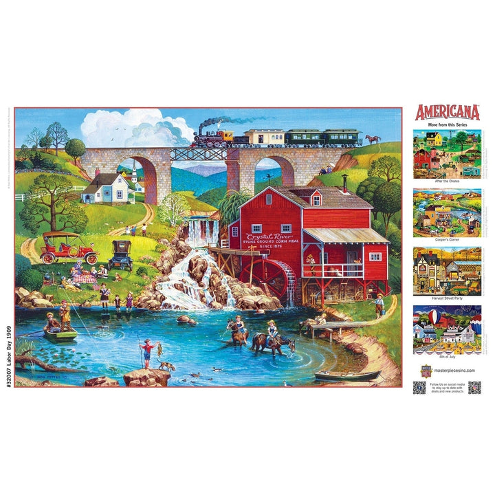 Americana - Labor Day 1909 500 Piece EZ Grip Jigsaw Puzzle Image 4