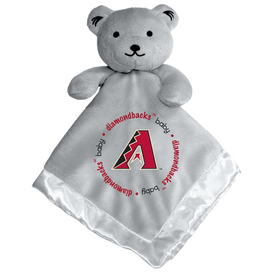 Arizona Diamondbacks Security Bear Gray Soft Plush 14x14 Baby Fanatic Image 1