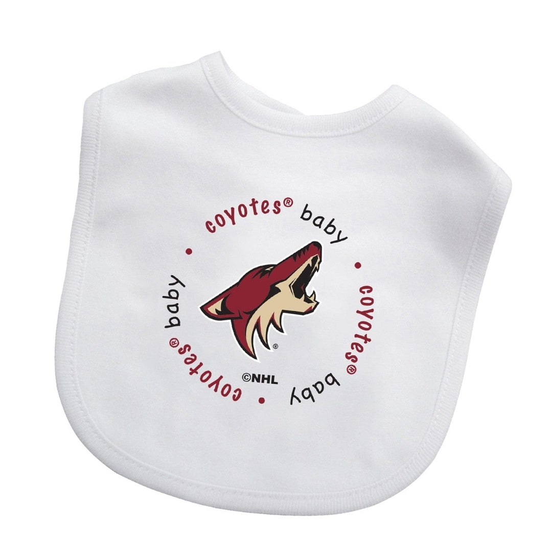 Arizona Coyotes Baby Gift Set 2 Piece Bib and Pre-Walker Shoes Cotton Slip-On Image 3