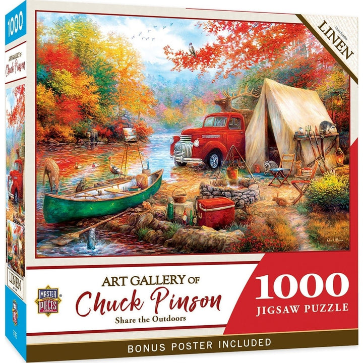 Art Gallery Share the Outdoors 1000 Piece Jigsaw Puzzle Nature Landscape Image 1