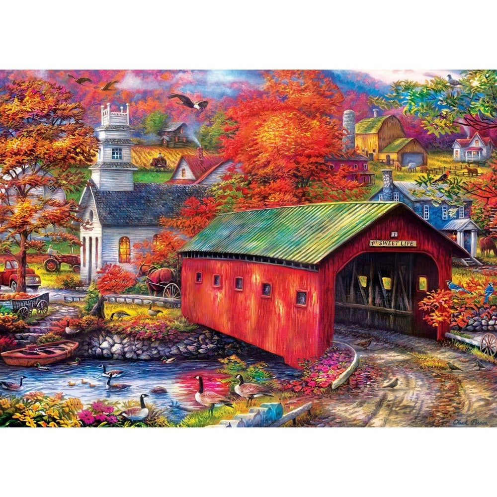 MasterPieces 1000 Piece Jigsaw Puzzle The Sweet Life 19.25x26.75 Farm Scene Image 2