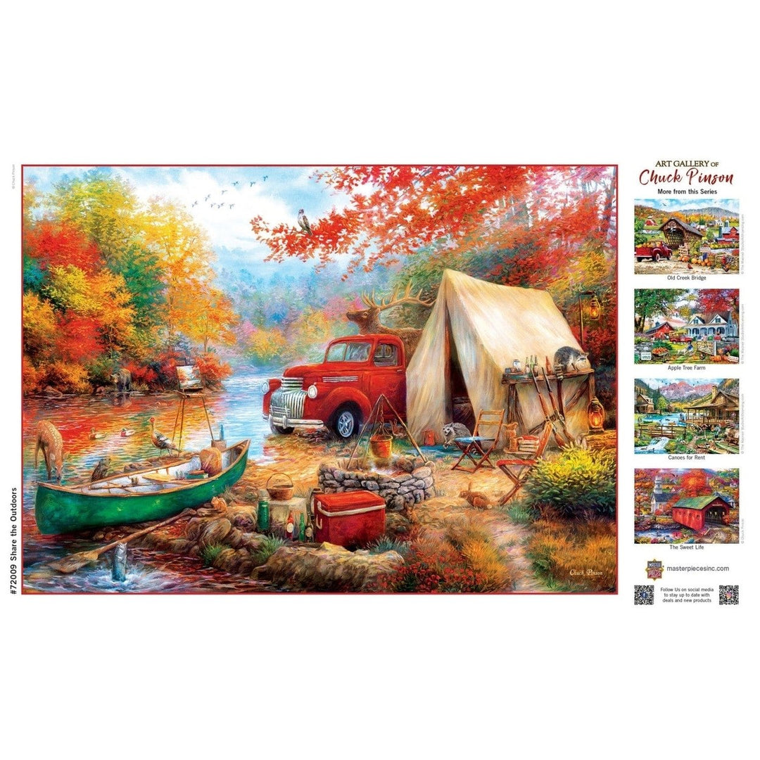 Art Gallery Share the Outdoors 1000 Piece Jigsaw Puzzle Nature Landscape Image 4