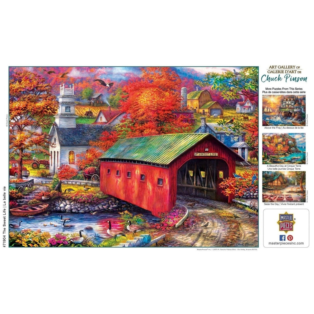 MasterPieces 1000 Piece Jigsaw Puzzle The Sweet Life 19.25x26.75 Farm Scene Image 4