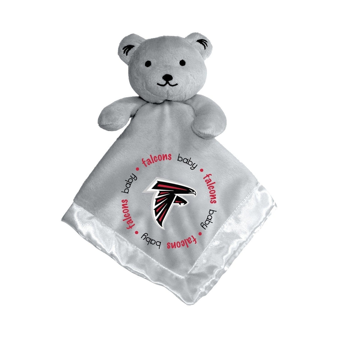 Atlanta Falcons Security Bear Gray 14x14 Soft Plush with Satin Backing Image 1