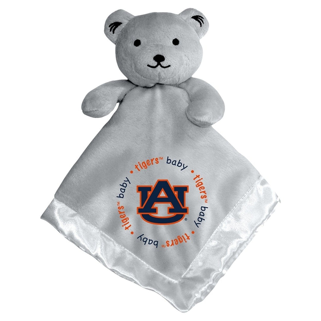 Auburn Tigers Security Bear Gray Plush 14x14 Satin Lined Baby Fanatics Image 1