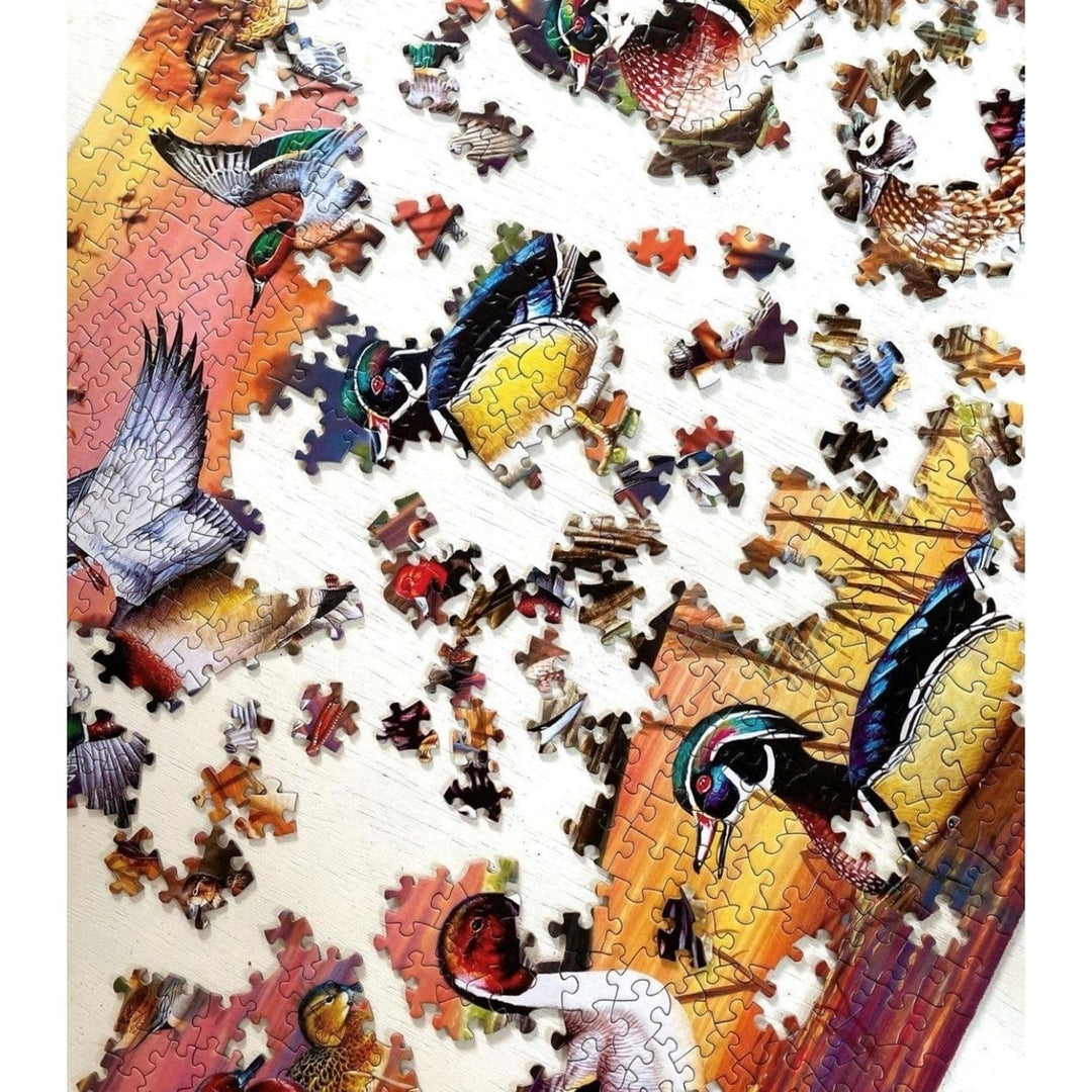 Audubon Autumn Feathers 1000 Piece Jigsaw Puzzle 19.25x26.75 Recycled Material Image 6