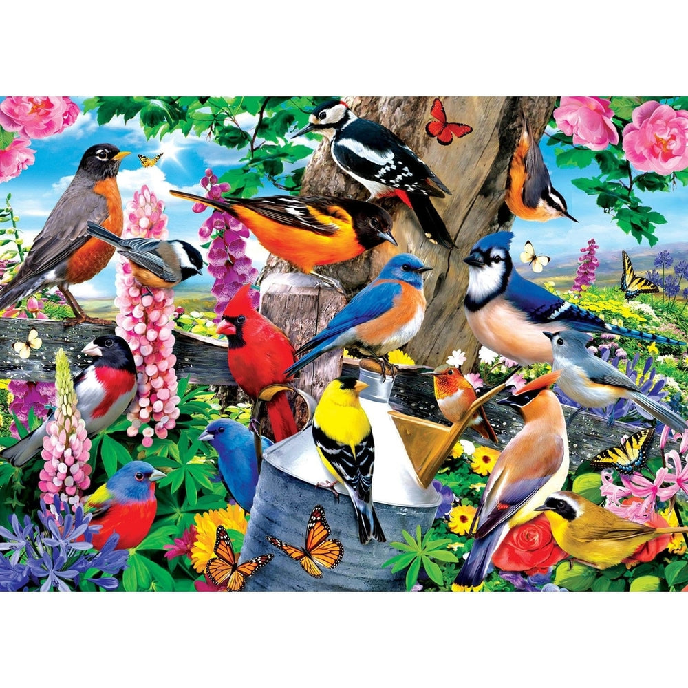 Audubon 1000 Piece Jigsaw Puzzle North American Songbirds 19.25x26.75 Inches Image 2