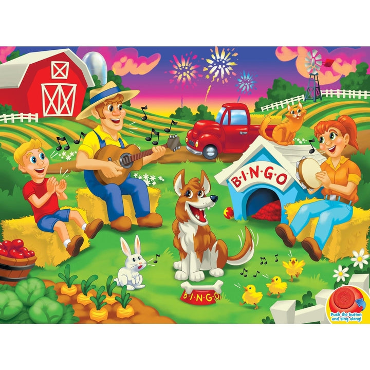 MasterPieces B-I-N-G-O Sound Puzzle 24 Piece 18"x24" Educational Floor Puzzle Image 2