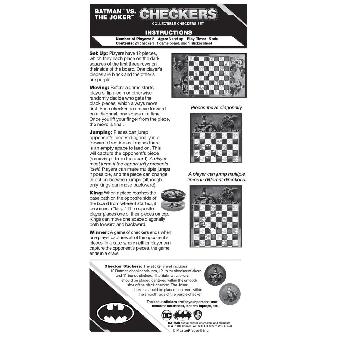 Batman vs The Joker Checkers Board Game Image 4