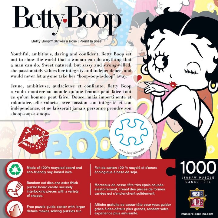 Betty Boop Strikes a Pose 1000 Piece Jigsaw Puzzle Cartoon Pinup Collectible Image 3